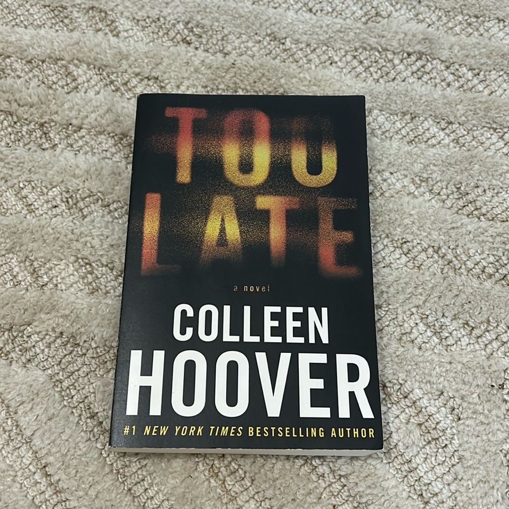 Too Late Colleen Hoover book